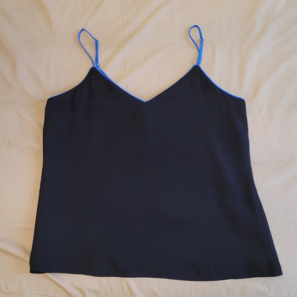NWT Banana Republic Navy Camisole with Royal Blue Piping (XS)